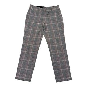 Theory Trecca Plaid Pants Size 4 | Slim Tailored Fit Career Trousers